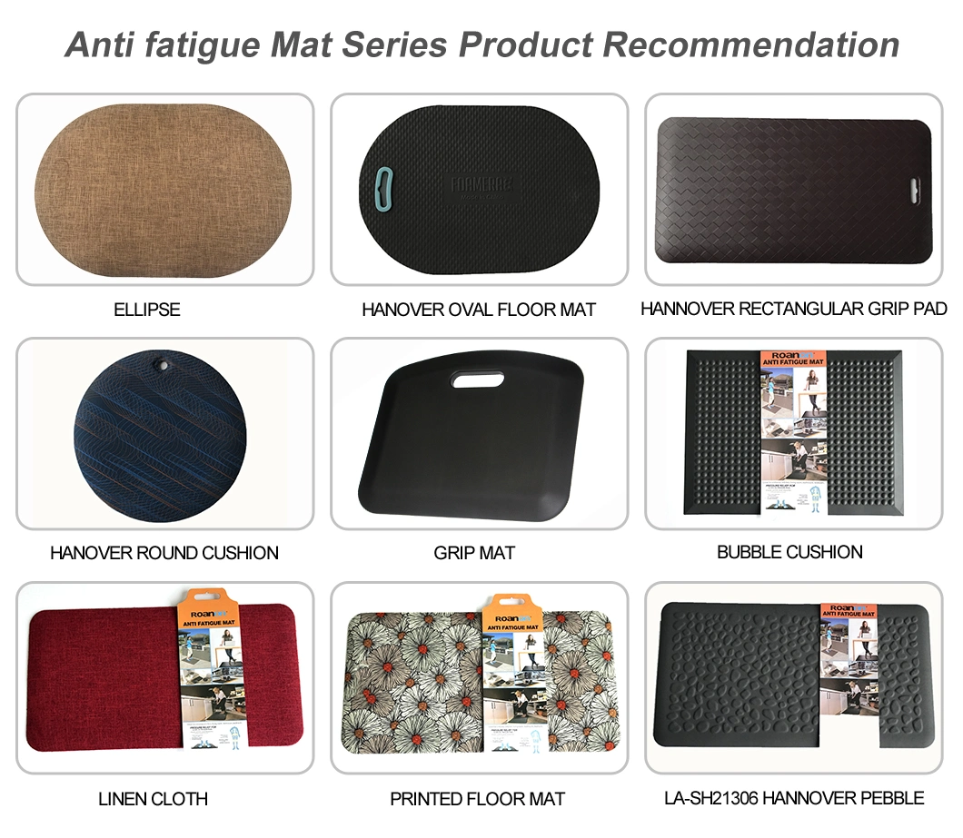 Customized Ergonomically Designed Waterproof Anti Fatigue Comfort Mat