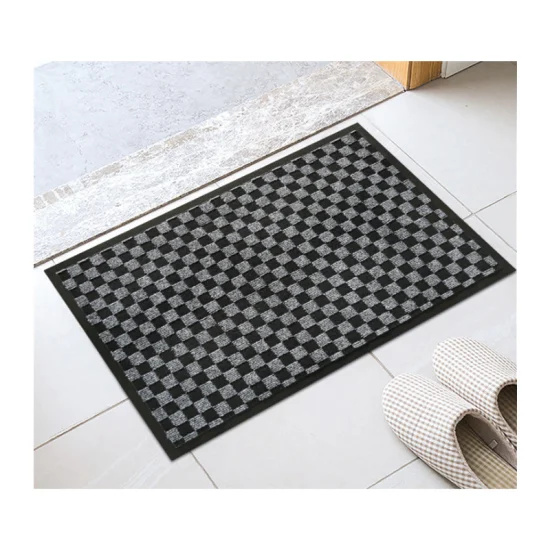 Modern Anti Slip Double Color Indoor Outdoor Entrance Welcome Front Door Mat