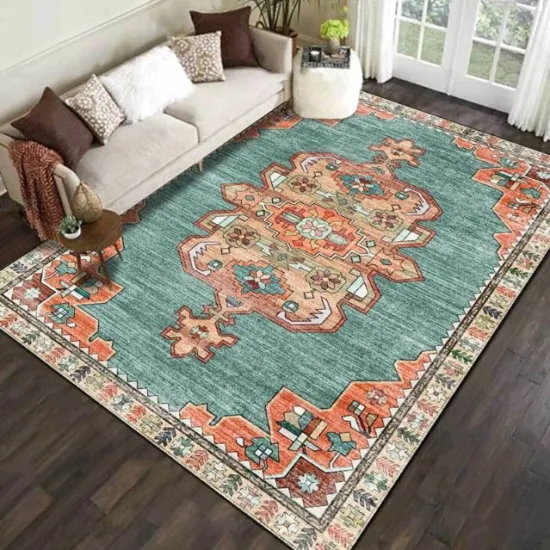 Wholesale Household Home Living Room Area Distressed Flooring Carpets and Rugs Turkish