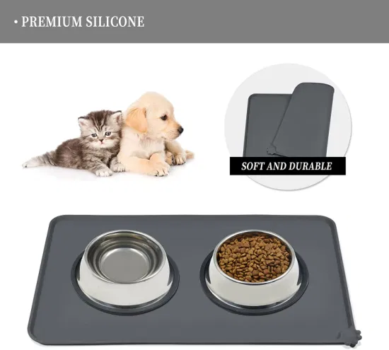 Customized Pet Mat Large Size Silicone Pet Feeding Mats Dog and Cat Mat