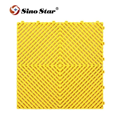 Sino Star 11mm Height Modular Interlocking Entrance Floor Mat with Custom Size Ss