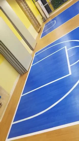 2023 Sports Flooring Gym Floor Tile Basketball Volleyball Tennis Kabaddi Pickleball PVC Sports Flooring Gym Floor Tile Badminton Court Mat